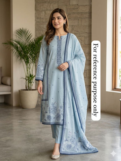 Jhaamdhaani linen unstitched ladies suit Rc18933