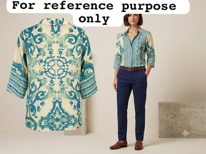 Satin crepe readymade stiched ladies shirt Rc19014 (a)