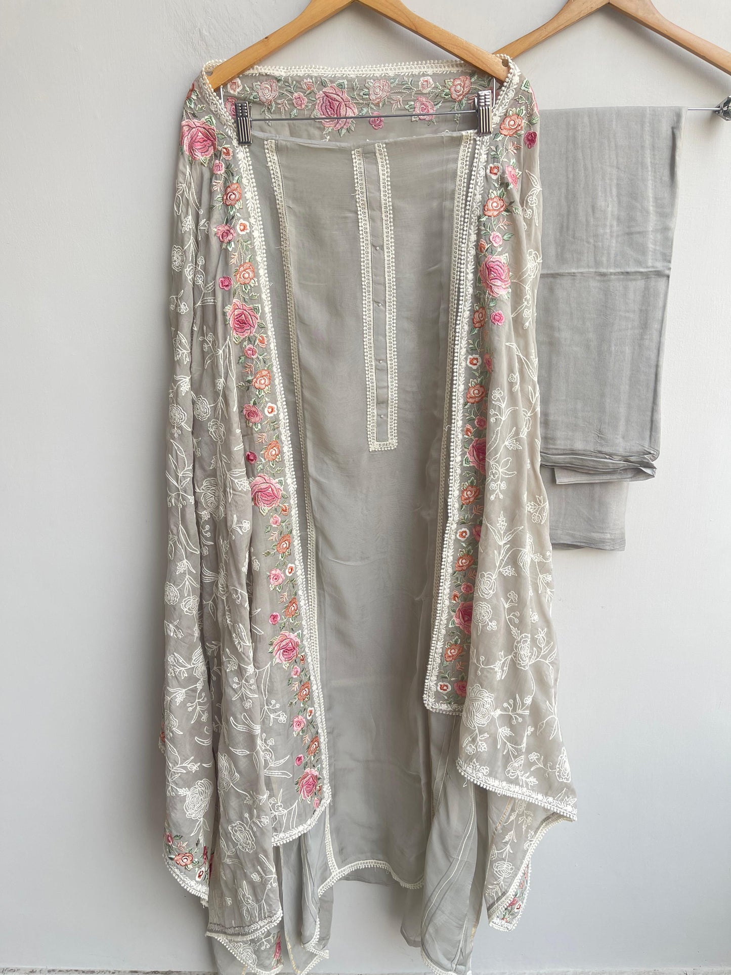 Pure organza unstitched ladies suit Rc18467 (b)