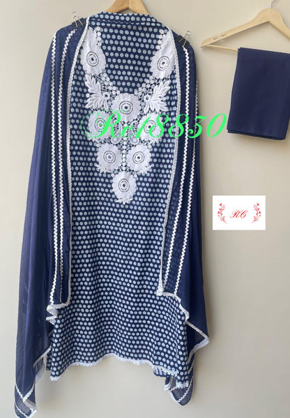 Cotton printed unstitched ladies suit Rc18830
