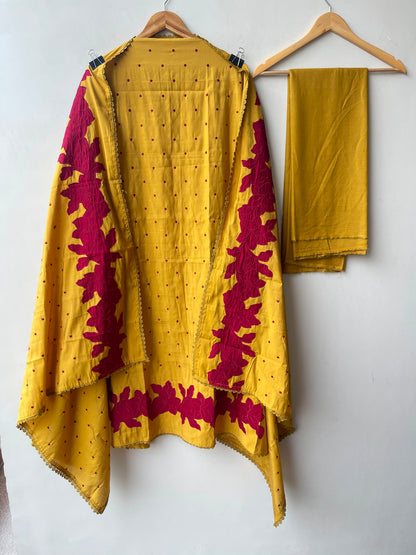 Mul Chanderi Unstitched Ladies Suit with Patchwork RC-19232 - Royal Chic by Priti (photo 4)