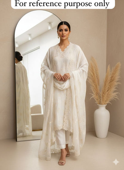 Shimmer organza unstitched ladies suit Rc18439