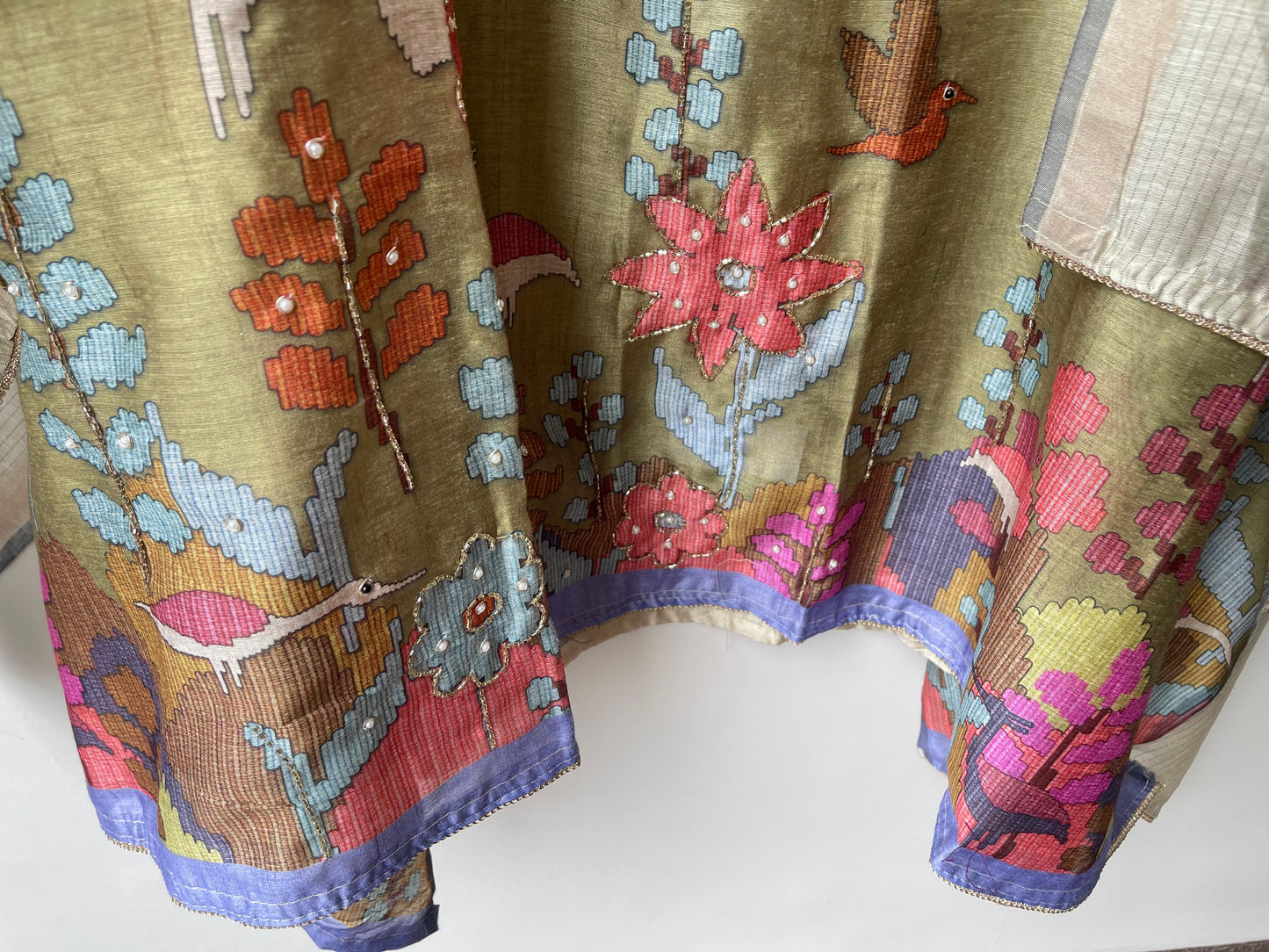 Mul Chanderi Printed Ladies Unstitched Suit RC-18682 – view 8