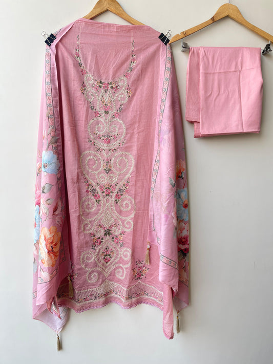 Mul chanderi unstitched ladies suit Rc18894 (b)