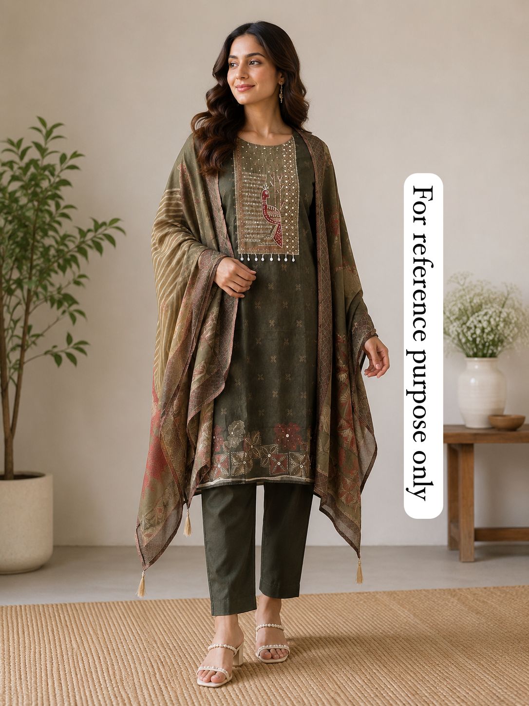 Self Mul Cotton Unstitched Ladies Suit RC18861 – view 2