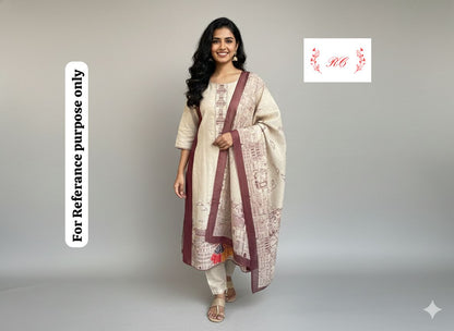 Mul Chanderi Unstitched Ladies Suit RC-18077 – view 7