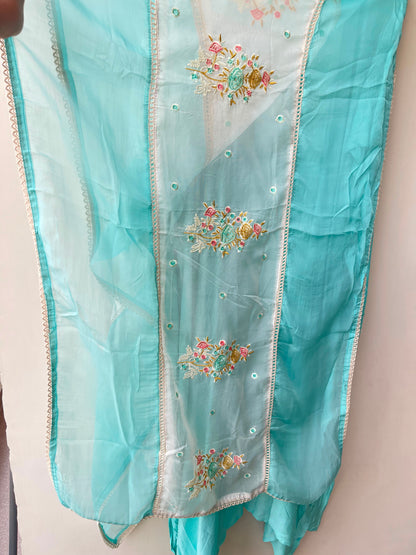 Mul chanderi unstitched ladies suit Rc19181