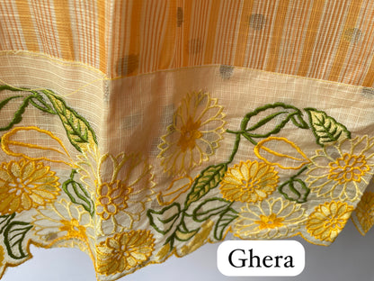 Self Banarasi weaving kota doriya unstitched ladies suit Rc18995