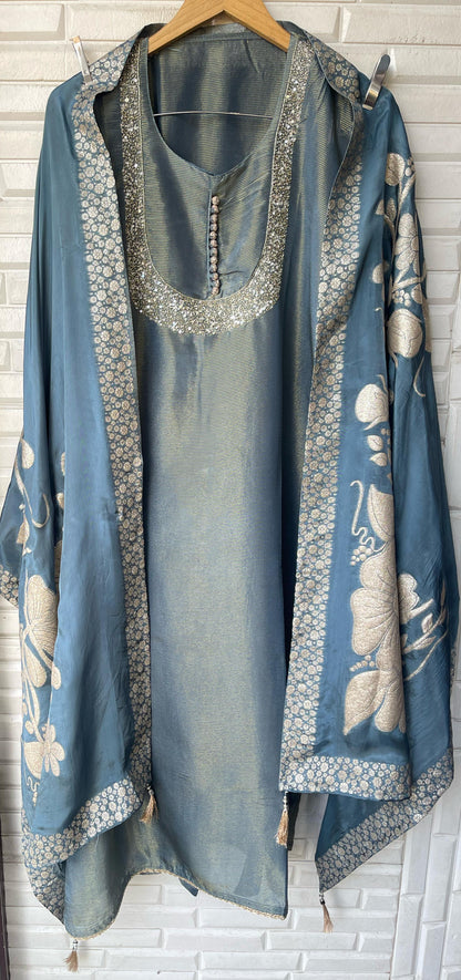 Shimmer silk unstitched ladies suit Rc16633 (c)