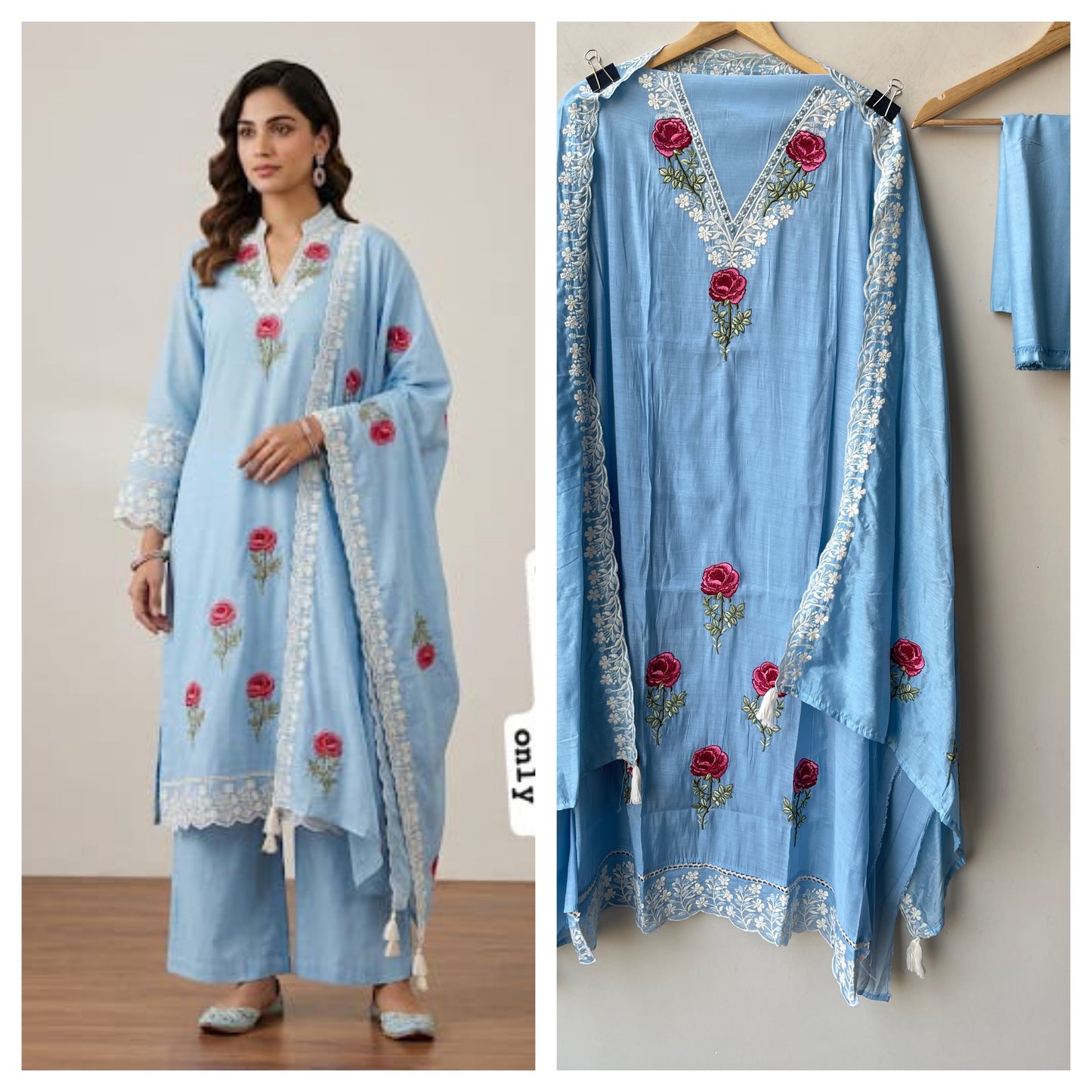 Mul chanderi unstitched ladies suit Rc19314