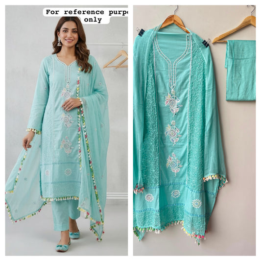 Cotton fabric unstitched ladies suit Rc19016 (a)