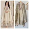 Banarasi shimmer tissue Embroidered Unstitched suit set