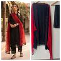 Organza fabric unstitched ladies suit Rc19142