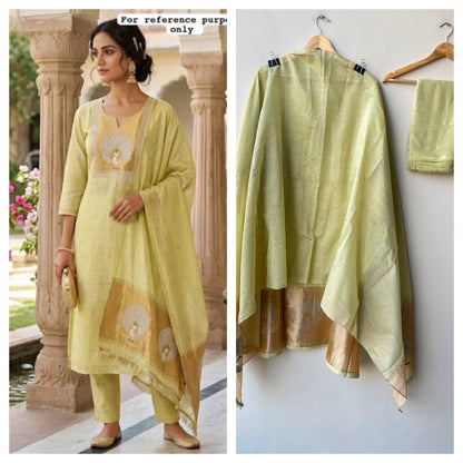 Banarasi mul chanderi ladies unstitched suit Rc19277 (a)