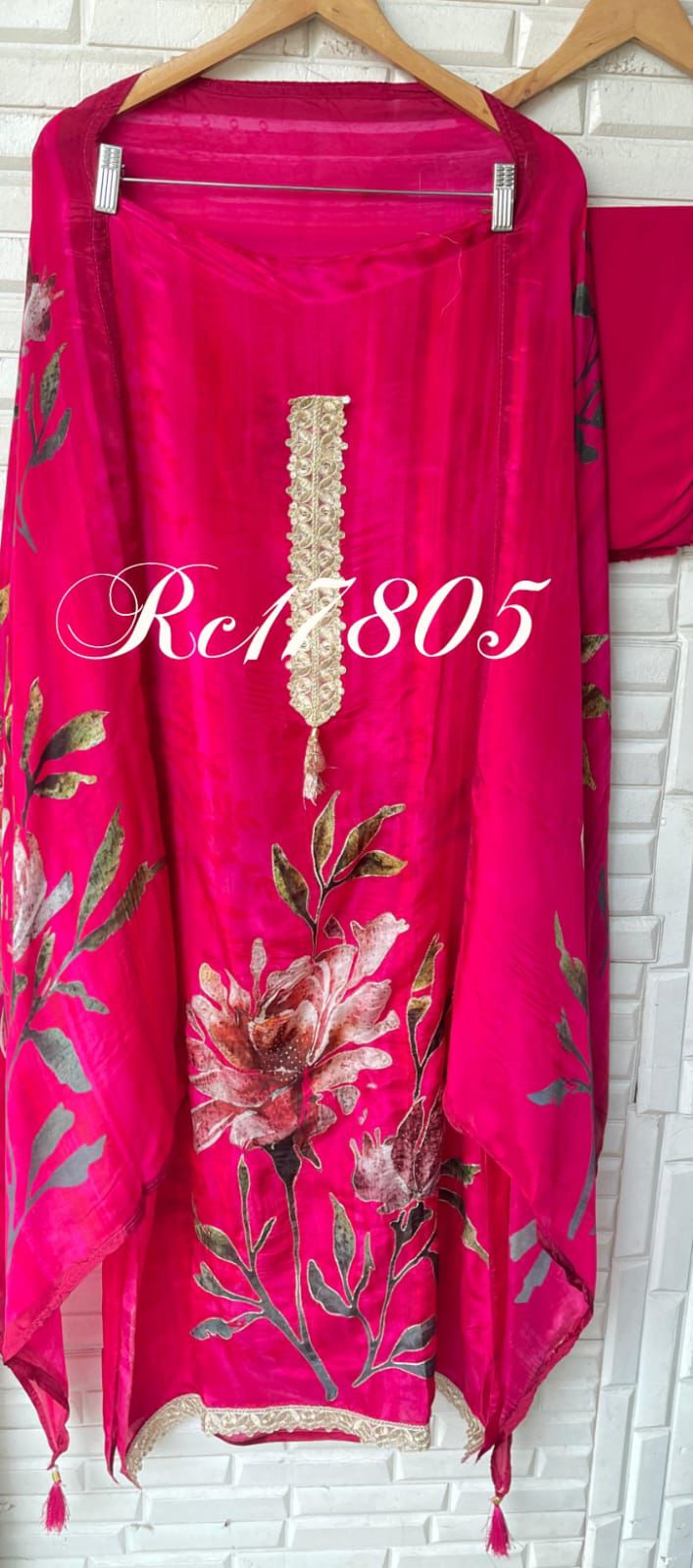 Satin Crepe Unstitched Ladies Suit RC-17805 – view 6