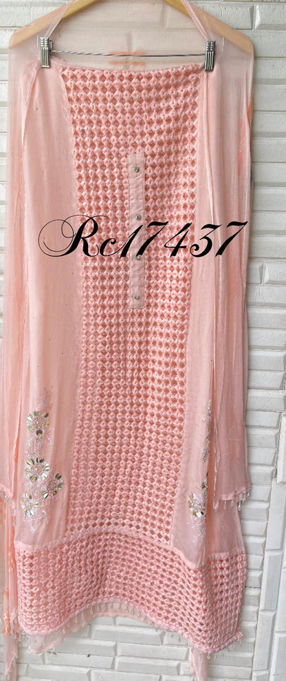 Organza unstitched ladies suit Rc17437 (b)