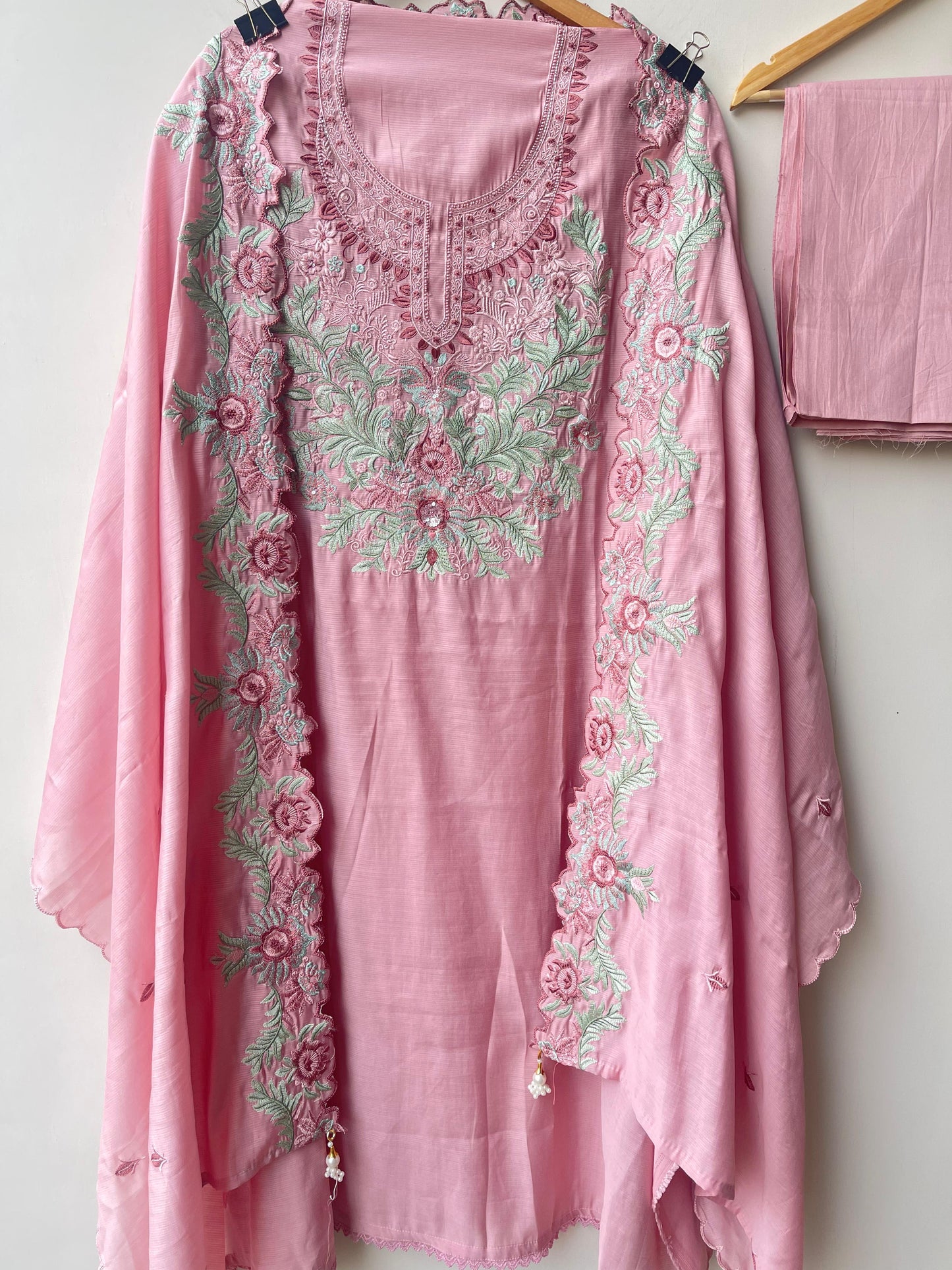 Mul Chanderi Unstitched Ladies Suit RC18877 – view 4