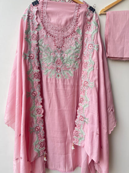 Mul Chanderi Unstitched Ladies Suit RC18877 – view 4