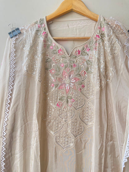 Fine glass organza ladies unstitched suit Rc19320 (b)
