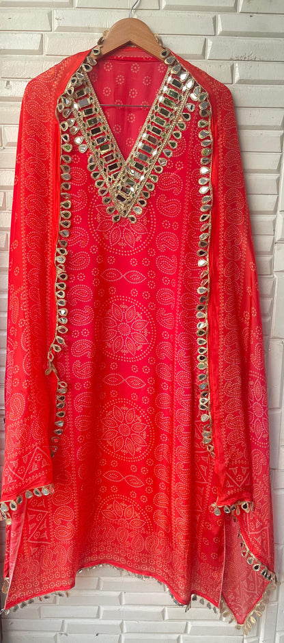 Satin crape unstitched ladies suit Rc17759