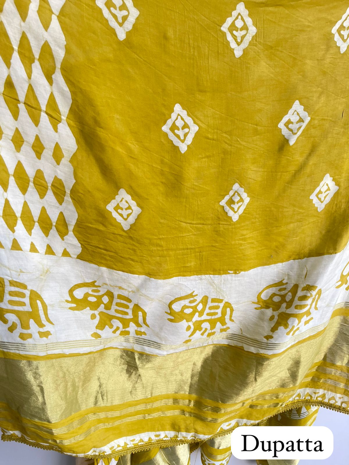 Muslin chanderi unstitched ladies suit Rc18375