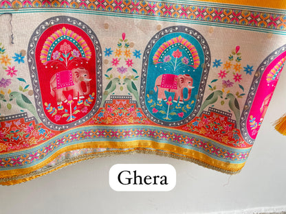 Banarasi shimmer linen unstitched ladies suit Rc18354 (a)