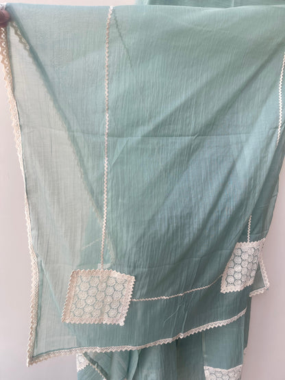 Mul chanderi unstitched ladies suit Rc18948