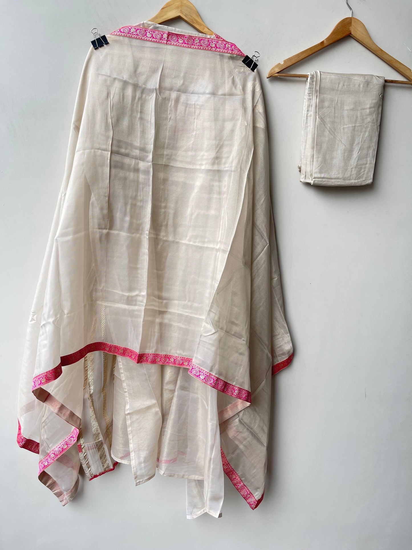 Banarasi shimmer silk ladies unstitched suit Rc19345