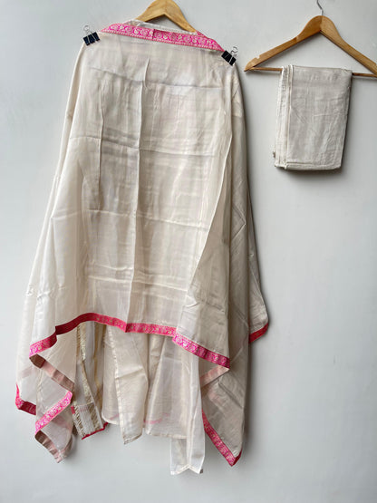 Banarasi shimmer silk ladies unstitched suit Rc19345