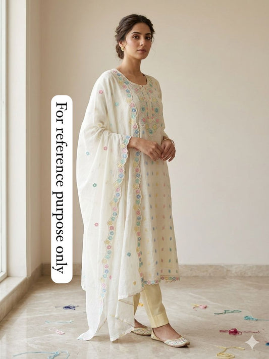 Mul cotton unstitched ladies suit Rc18918