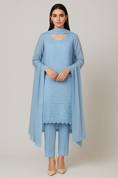 Organza unstitched ladies suit Rc17831 (b)