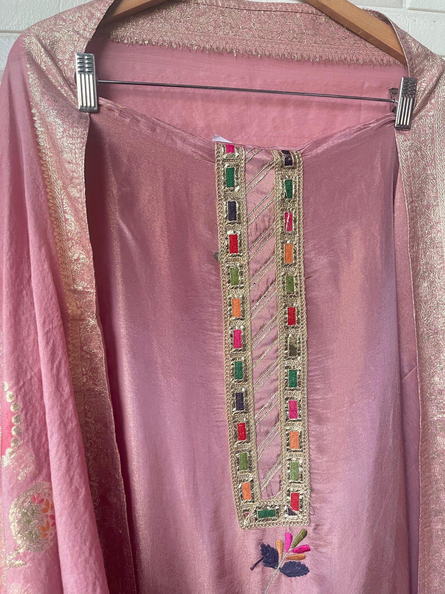 Shimmer silk unstitched ladies suit Rc17716 (a)