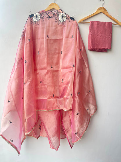 Shimmer silk unstitched ladies suit Rc19245 (b)