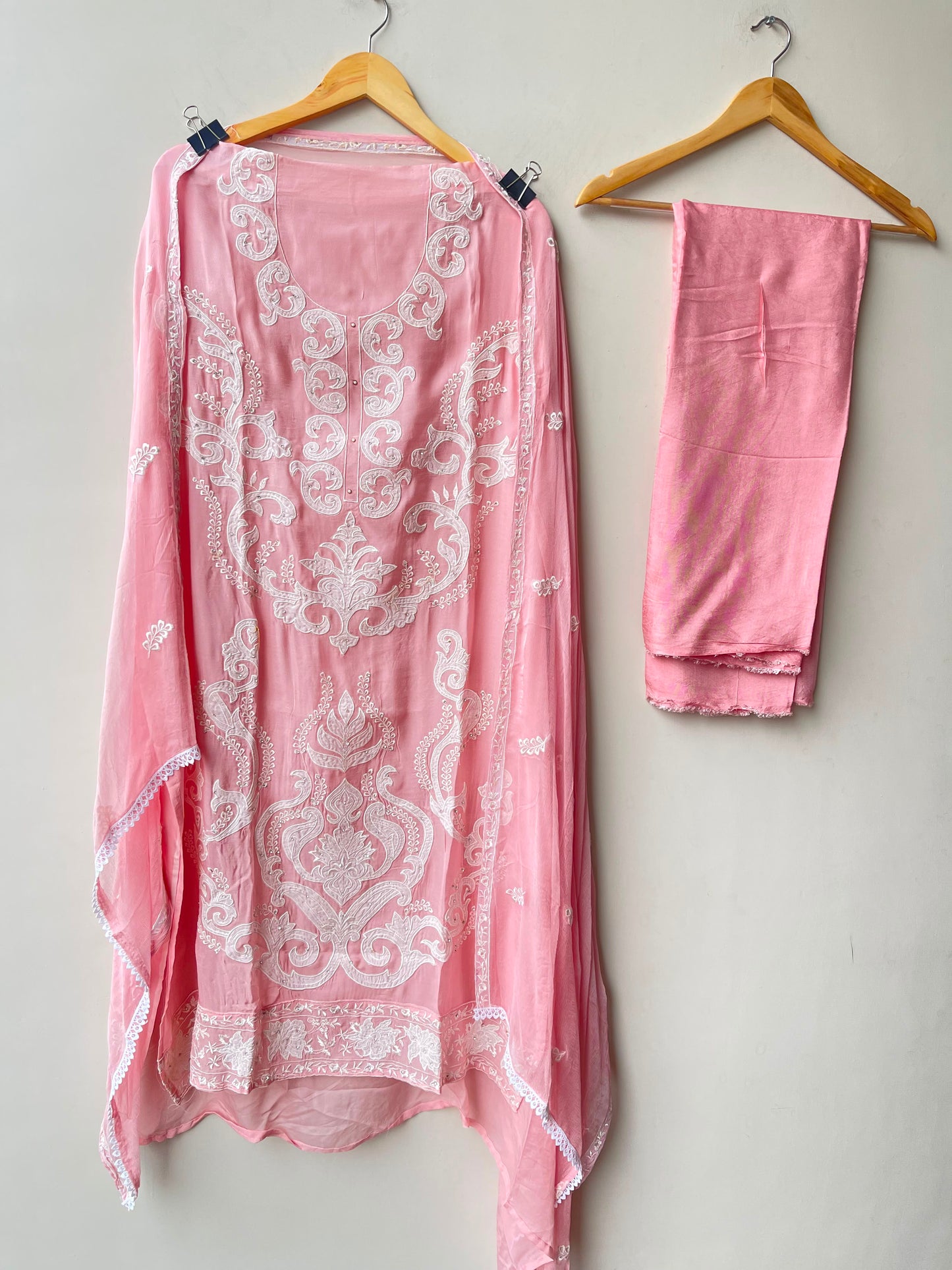 Organza Tuile fabric ladies unstitched suit Rc19131 (b)