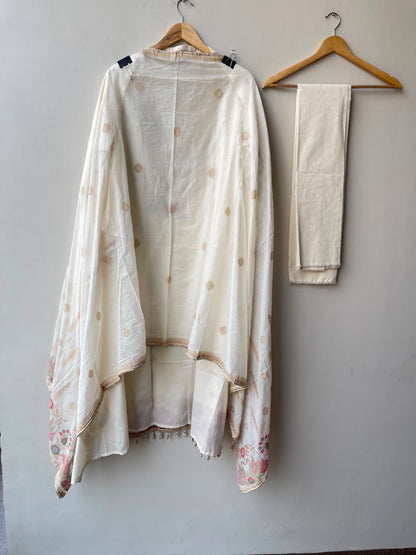 Cotton weaving unstitched ladies suit Rc18981