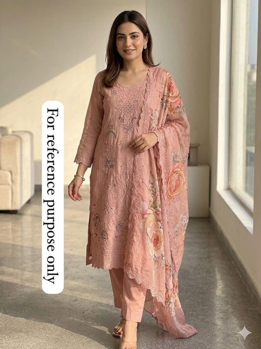 Organza Unstitched Ladies Suit RC-18802 (b)
