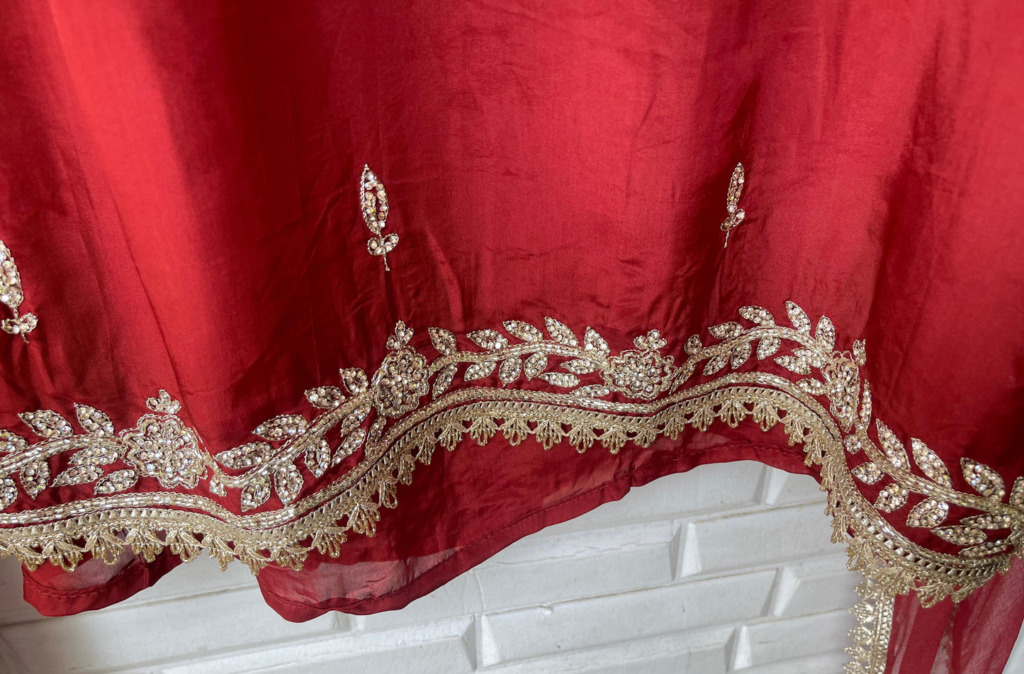 Organza silk unstitched ladies suit Rc17507