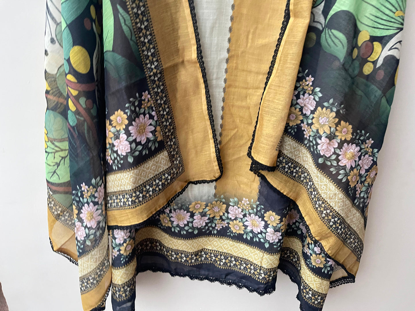 Self linen printed unstitched ladies suit Rc19222 (b)