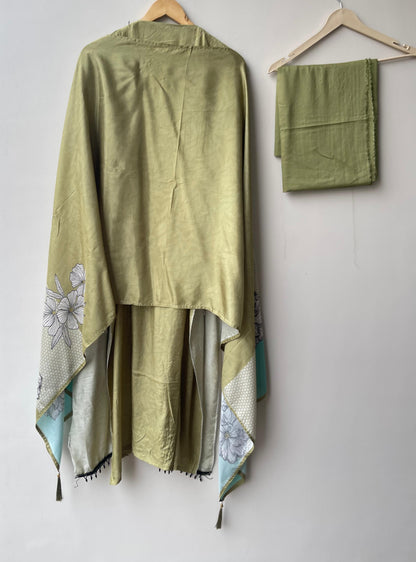 Satin Crepe Printed Ladies Unstitched Suit RC-18765 – view 6