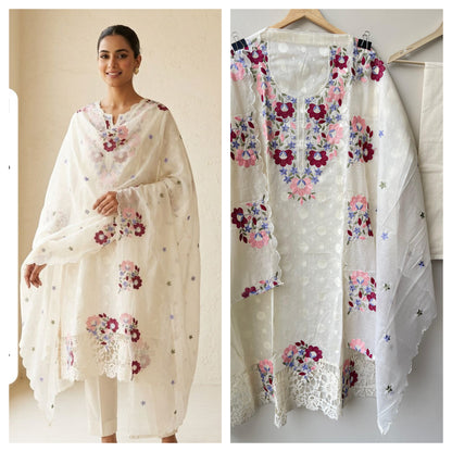 Self Mul Cotton Unstitched Ladies Suit RC-18897