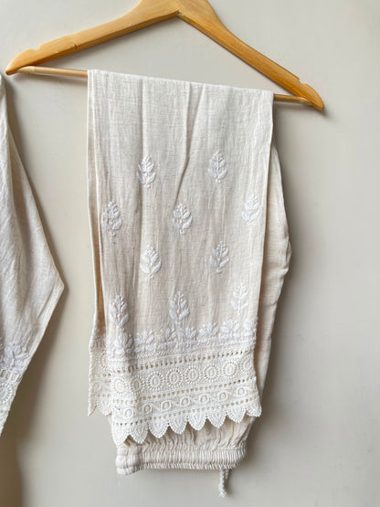 Soft khadi linen stitched ladies coord set Rc19088