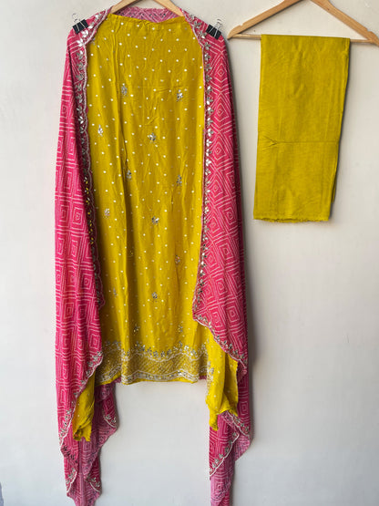 Exquisite Banarasi Organza Unstitched Salwar Suit Designer 3 Pcs Set