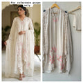 Crepe satin unstitched ladies suit Rc19073