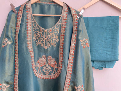 Shimmer silk unstitched ladies suit Rc17828 (c)